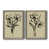 Toile avec cadre gris