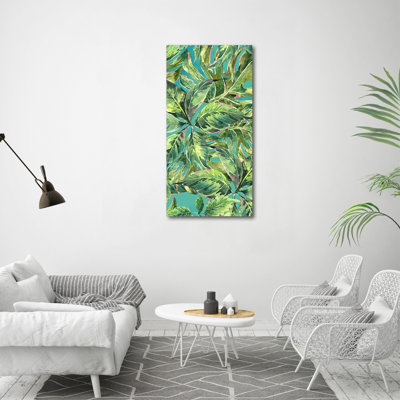 Tropical Leaves - Wrapped Canvas Print