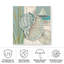 Toile d'extérieur Chariklia Zarris «Seaside Shell I»-87946190