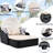 Adjustable Sunshade Sunbed For Outdoor Use - Double Lounge, Pe , Black , Beige Pillow Shifting Canopy-522959435