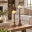 14.07 " Solid Wood Candlestick