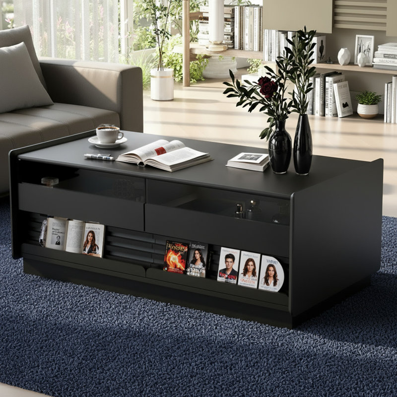 Table basse Groove Style, Noir