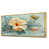 Toile avec cadre flottant or