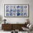 Abstract Botanical " Blue Botanical Elegant Floral Rustic Retro Art Decor Extra Large Artwork Pictures "-98041924-111665102