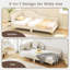  Twin Size Upholstered Daybed Rivet-tufted Platform Bed With Metal Legs -1931142510-1931142504