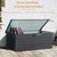 Coffre de terrasse extérieur en métal 260 gallons imperméable-116112749