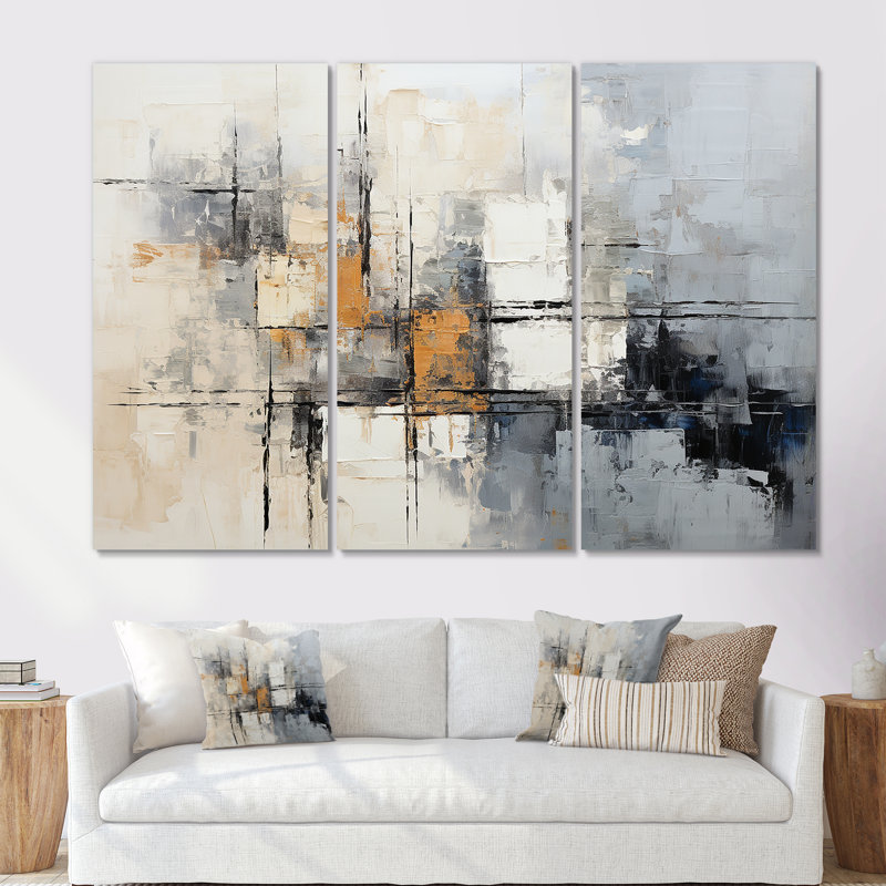Simple Winter Landscape III - Winter Landscape, ensemble d'art sur toile, Toile tendue, H 32 po x l 48 po x P 1 po