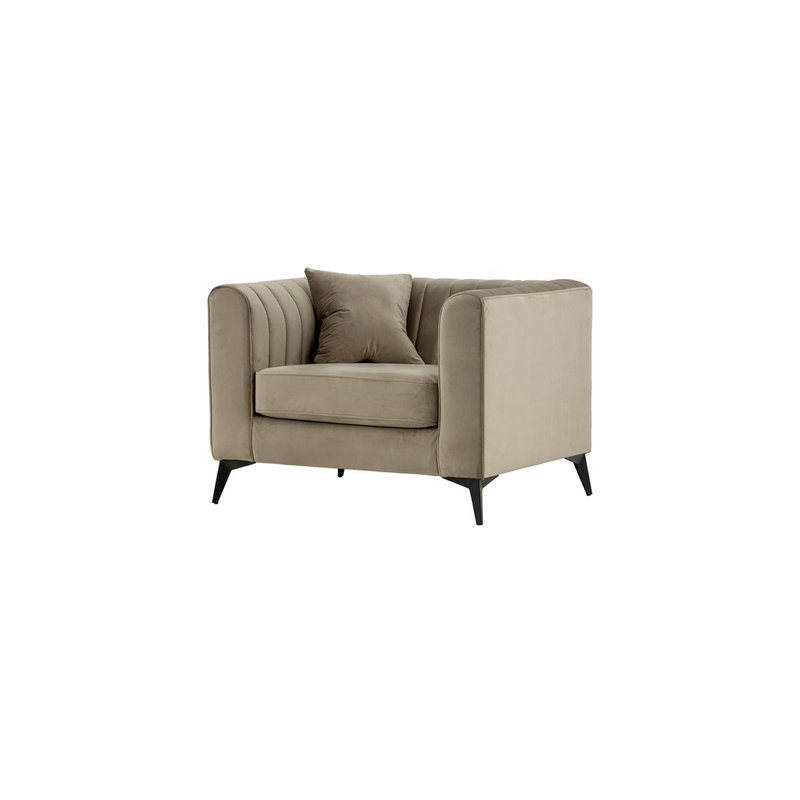 Upholstered Armchair, Brown