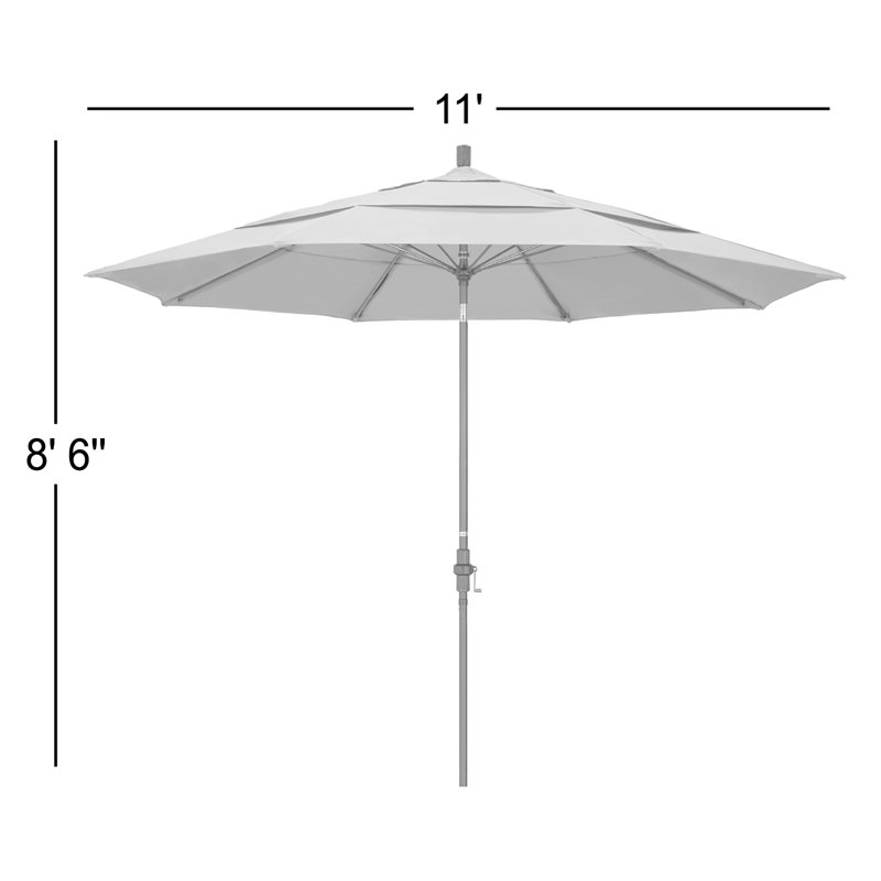 Brent 132'' Market Sunbrella® Umbrella, Canvas Hot Pink Sunbrella® Canvas