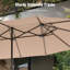 Parasol de marché rectangulaire de 15 pi x 9 pi avec base incluse, parasol de marché rectangulaire double face à 2 niveaux pour l'extérieur-1498101188-1498101049