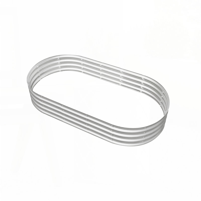 Galvanized Planter Raised Garden Beds, Set of 2, 12.03" H x 96.03" W x 47.97" D