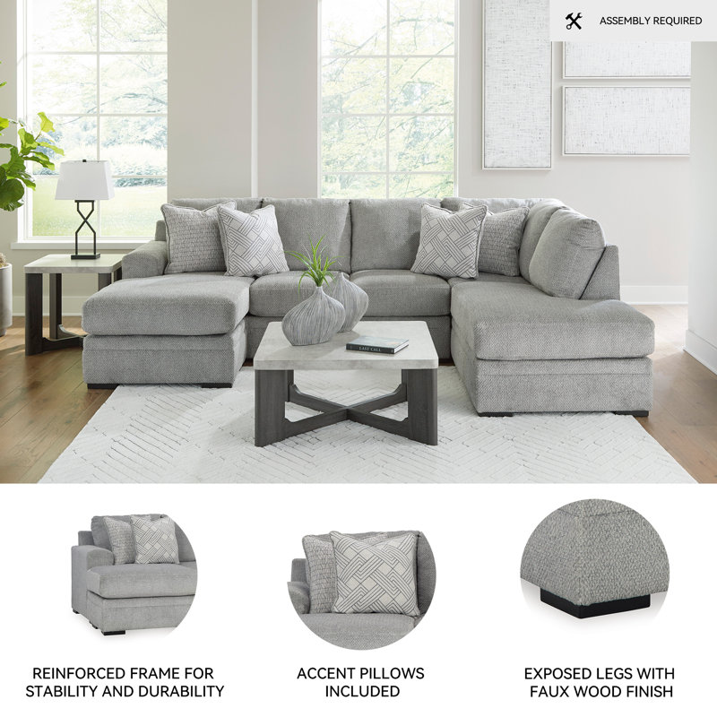 Soma Upholstered U-Shaped Sectional, Left Hand Facing