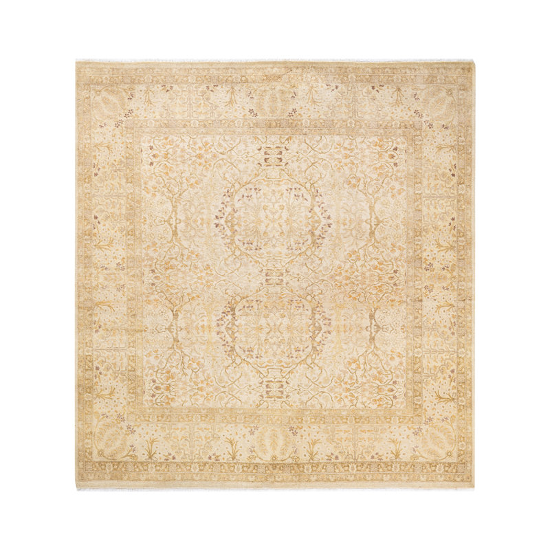 Classic One-of-a-Kind 6' 1" x 6' 5" Hand Knotted Area Rug