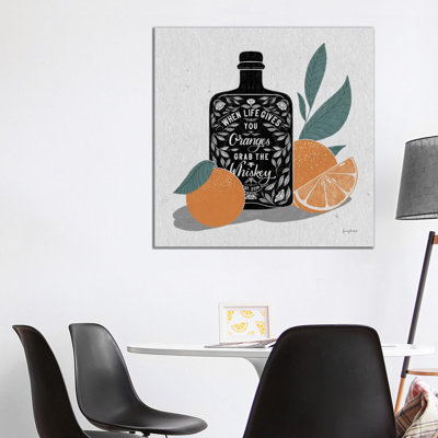 Fruity Spirits Whiskey by Becky Thorns - 1 Piece Wrapped Canvas Wall Art