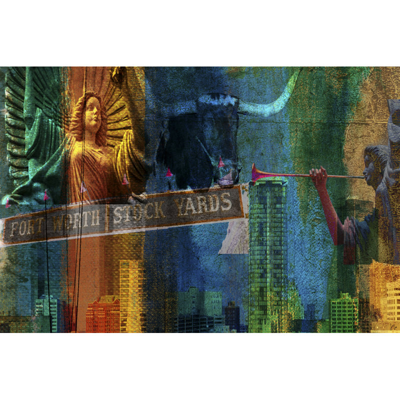 Ft. Worth Panel by Sisa Jasper - Wrapped Canvas Print, 30cm H x 46cm W