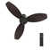 48'' DC Motor Flush-Mounted Ceiling Fan With Remote Control