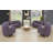 136" Wide Velvet Symmetrical Modular Corner Sectional-81914225
