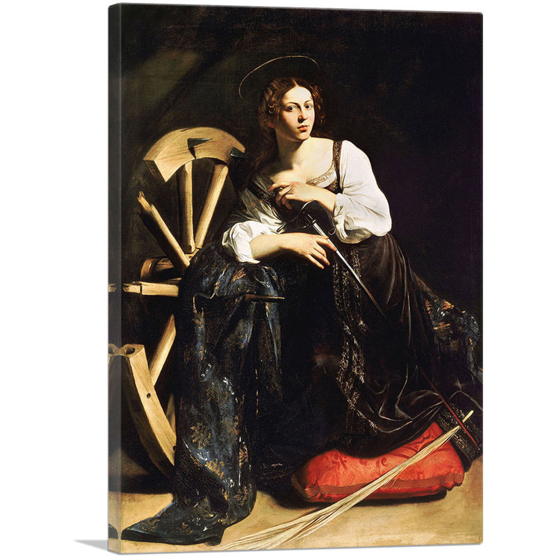 " Magdalene 1596 " by Caravaggio Painting Print, 26" H x 18" W x 0.75" D
