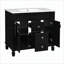Meuble-lavabo moderne 36 po avec lavabo supérieur-112430089