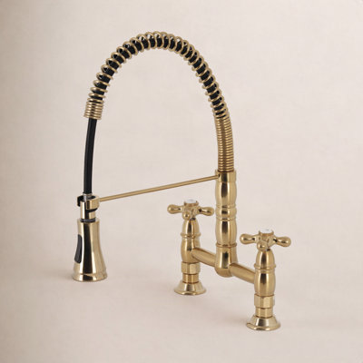Kingston Brass Heritage Pre-Rinse Bridge Faucet