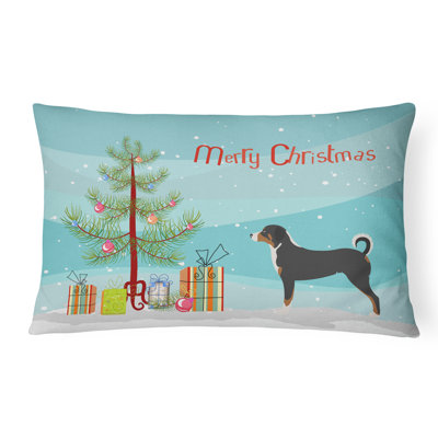  Coussin décoratif intérieur / extérieur Appenzeller Sennenhund Christmas