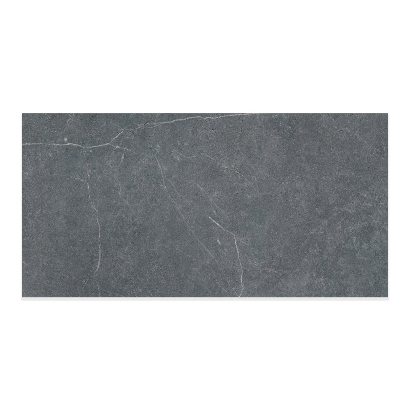 Newstone Matte 24x48 Porcelain Floor & Wall Tile (15.5 Sq. Ft./Case), Black