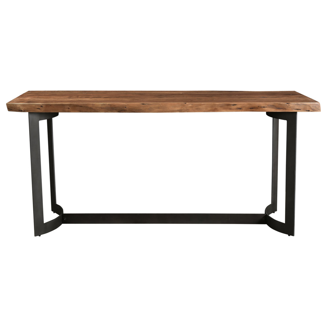 Kenmore Acacia Solid Wood Top Metal Base Dining Table AllModern