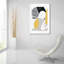 Art mural en verre Ivy Bronx «Luminous Tumble 1 Yellow» par Laura Marshall-807060269