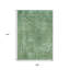 Tapis intérieur lavable abstrait vert sauge et menthe 9 pi x 12 pi