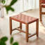 Chaise berçante simple en bois massif