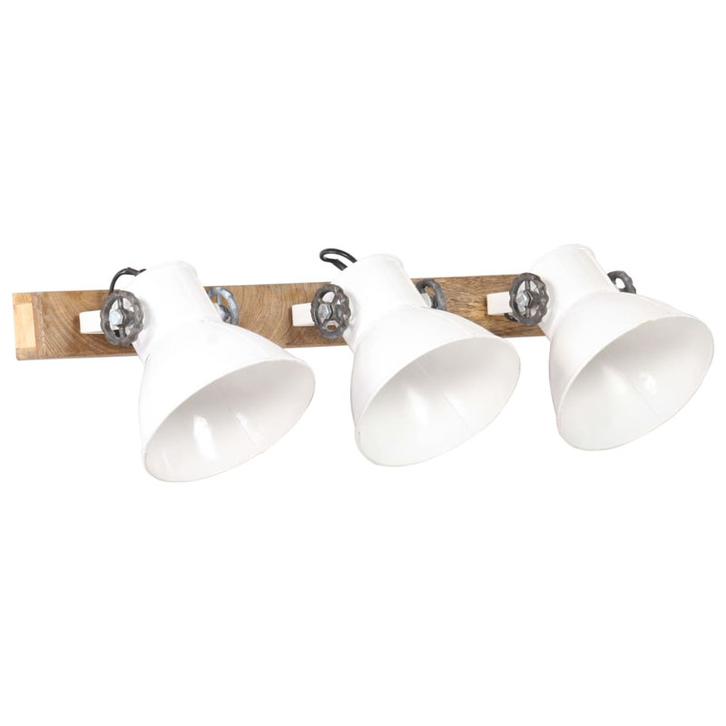 Julie Industrial Wall Lamp, Natural, White