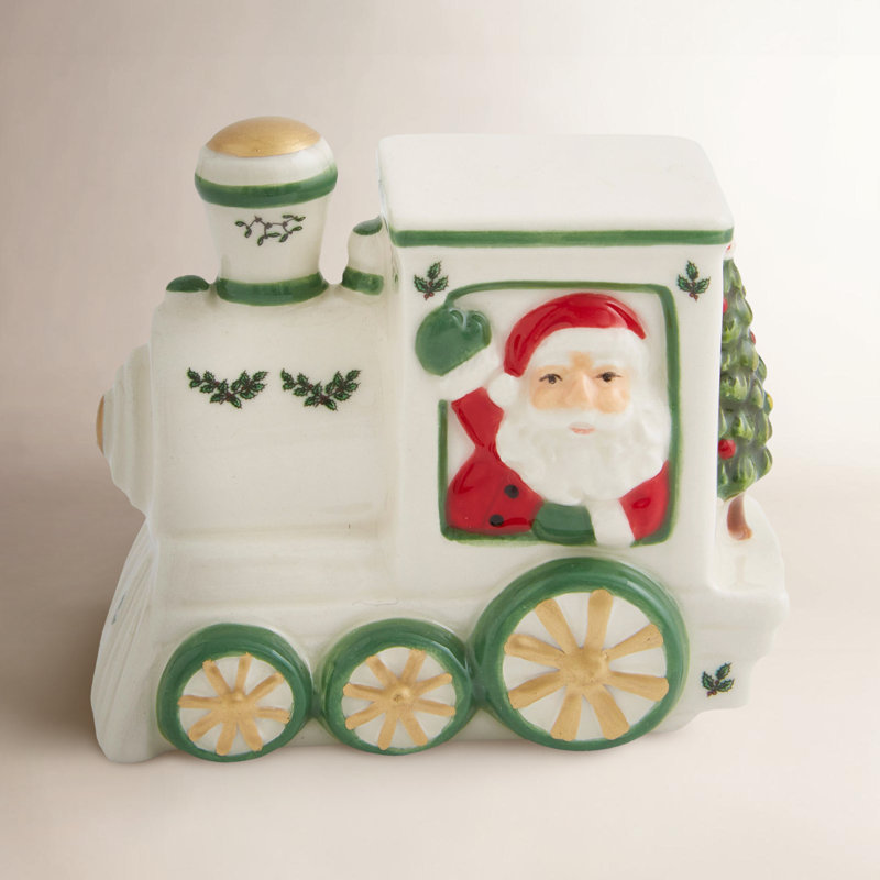 Spode Christmas Tree Village Train Engine 3.75"