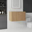 Meuble-lavabo flottant avec portes à fermeture douce et rangement spacieux-133467405