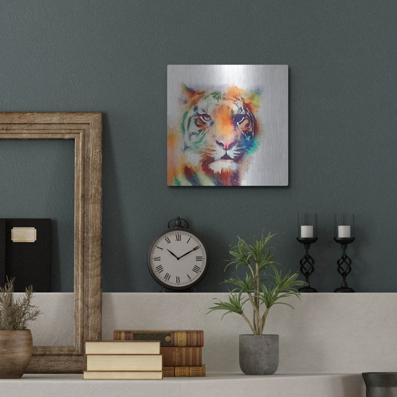 Art luxueux en métal «The Elusive Ii» par Jacqueline Mald «The Elusive Ii» par Jacqueline Maldonado, H 12 po x l 12 po