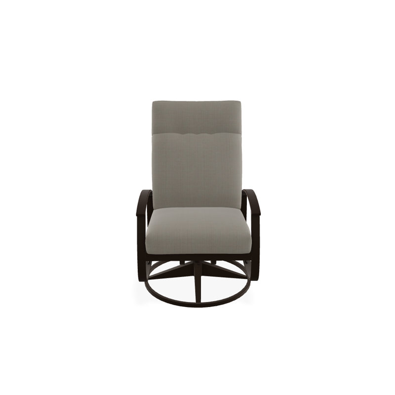 Belle Isle Outdoor Swivel Lounge Chair, Canvas Granite Sunbrella® Canvas, Kona P10, Textured Kona