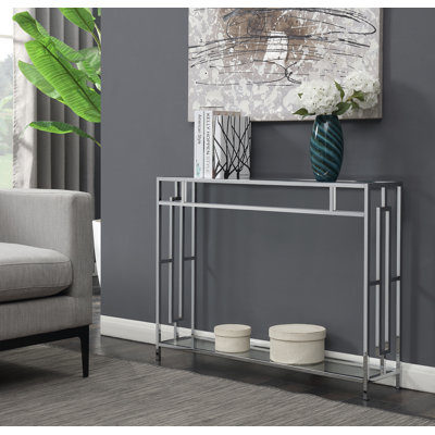 Sapienza 42'' Glass Console Table