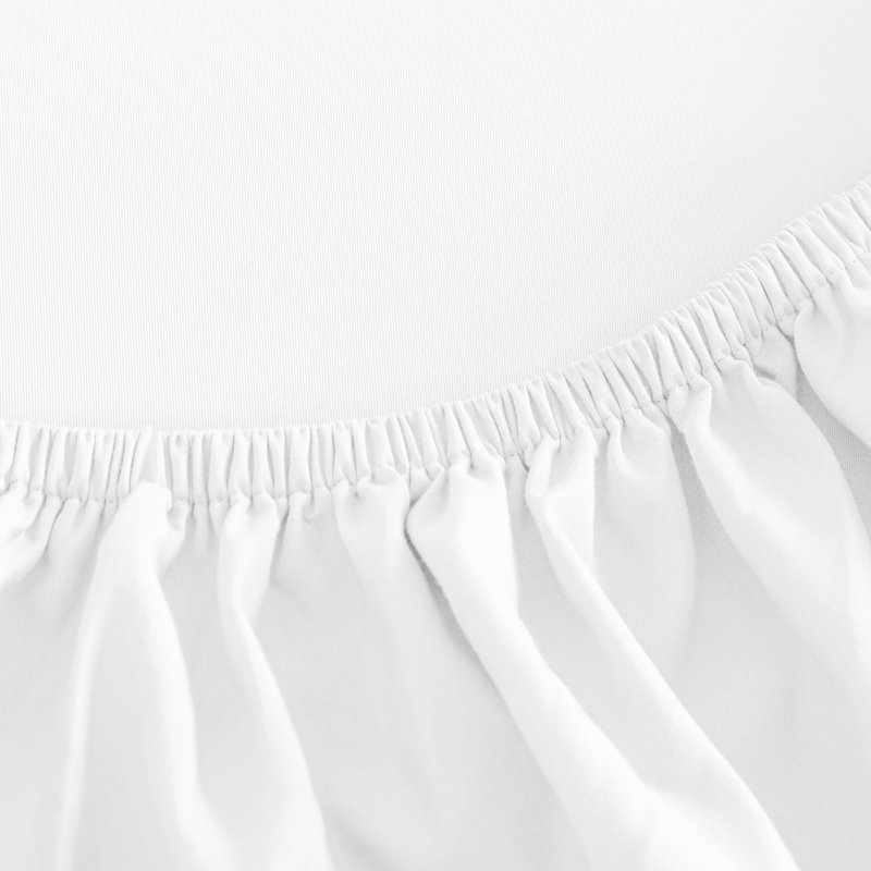 Fitted Bed Sheet Only, 1800 Brushed Microfiber Deep Pocket Fitted Sheet - NTBAY, White, California King Fitted Sheet