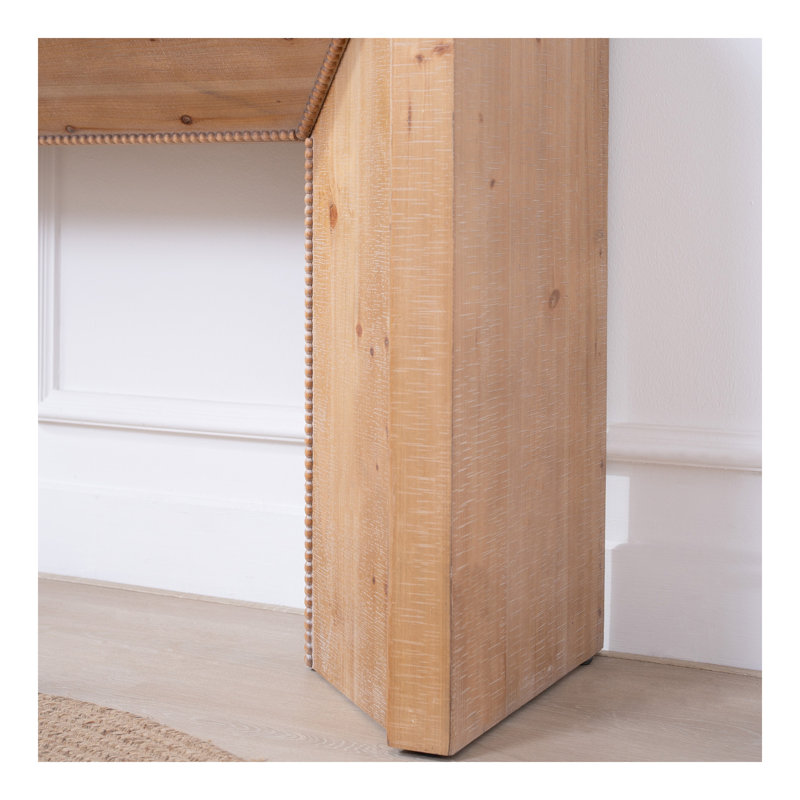 62" Modern Rustic Console Table – Solid-Look Engineered Wood Entryway Table