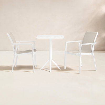 Farrah Square 2 - Person 23.6" Long Bistro Set