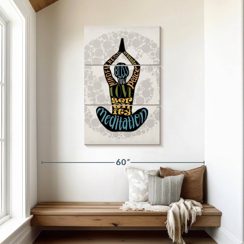 Senne Mindfulness Typography, 45" H x 28" W