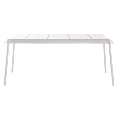 Corail Rectangular Metal Outdoor Dining Table , 72.69'' in. W 38.81'' in. D