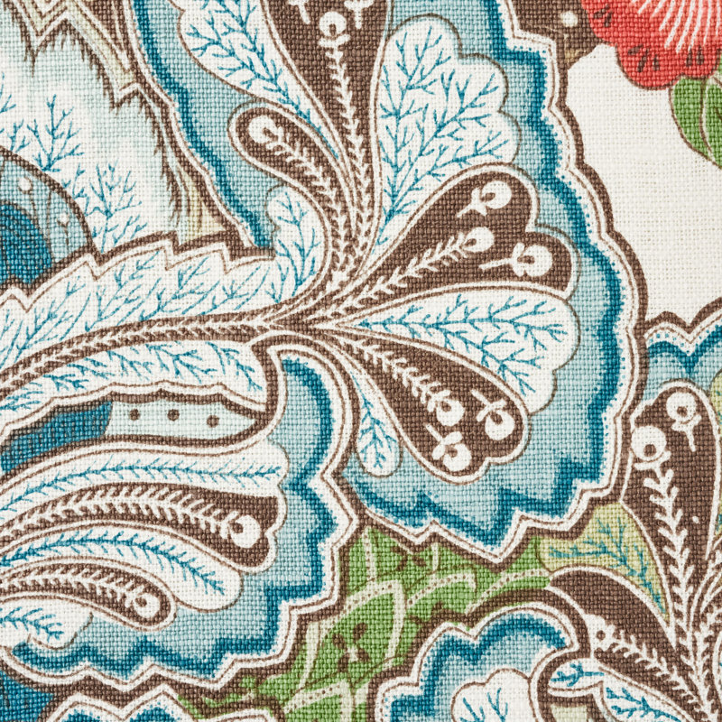 Schumacher x Timothy Corrigan Anjou Stripe Fabric, Emerald
