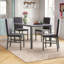 Ensemble repas 5 pièces avec chaises rembourrées en velours Janece-1374108954-1562030252
