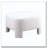 White Chenille Ottoman