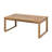 Outdoor Wood Coffee Table And With Water- Cushions, Slat Paneling, Sled Design, 33 In Package Width For Storage Made From 29.6 Height