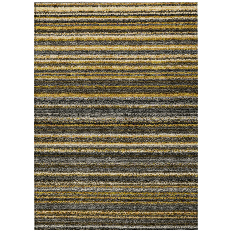 Siohban Washable Striped Indoor / Outdoor Rug