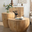 Table basse rétro 2 - conception de seau. Bois de sapin Compartiment de rangement. Capacité de charge de 220 lb. Pas d'assemblage. Nettoyage simple à l'huile antique. Abat-jour naturel en forme rétro 2 pièces. Fabrication.
