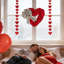 Décoration pour la Saint-Valentin en forme de cœur avec nœud