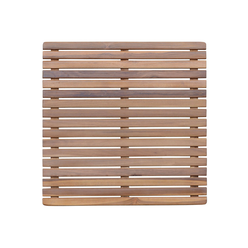 Solid Teak Wood Shower Mat