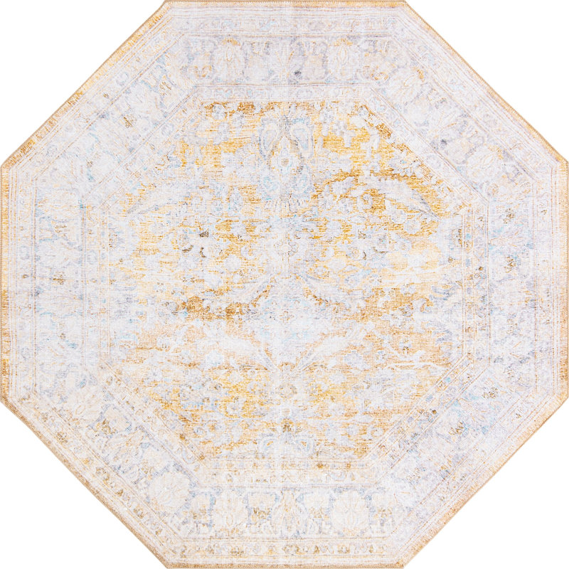 Mauri Chenille Oriental Indoor Rug, Octagon 7'6" x 7'6"